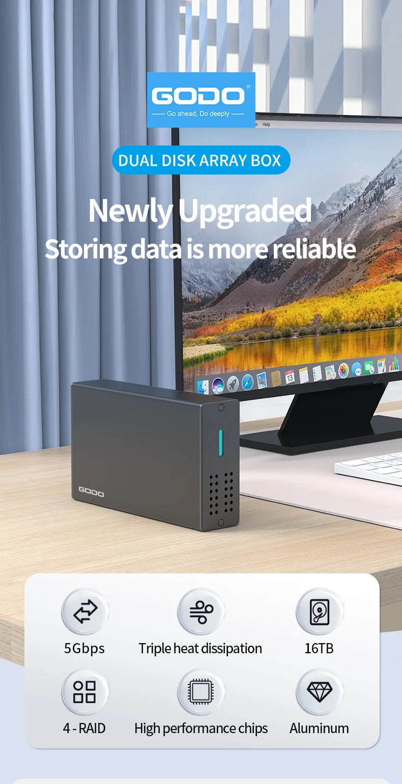 USB 3.0 Dual Drive Dock for 2.5" SATA SSD/HDD
