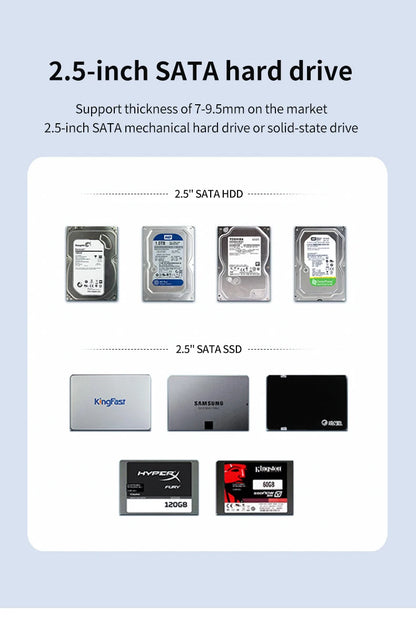 USB 3.0 Dual Drive Dock for 2.5" SATA SSD/HDD