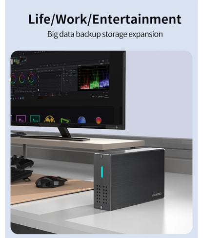 USB 3.0 Dual Drive Dock for 2.5" SATA SSD/HDD